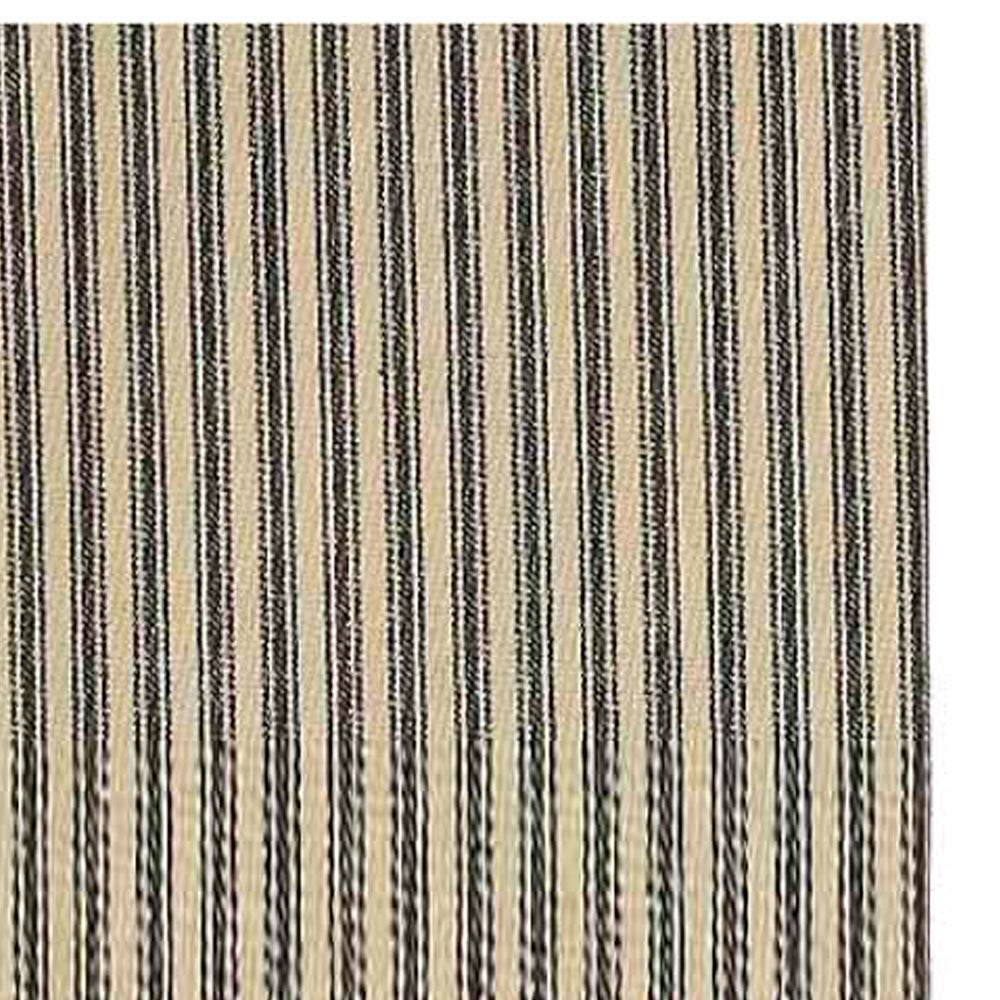 Black Nutmeg York Ticking Towel Set Of Six - Home Collections by Raghu