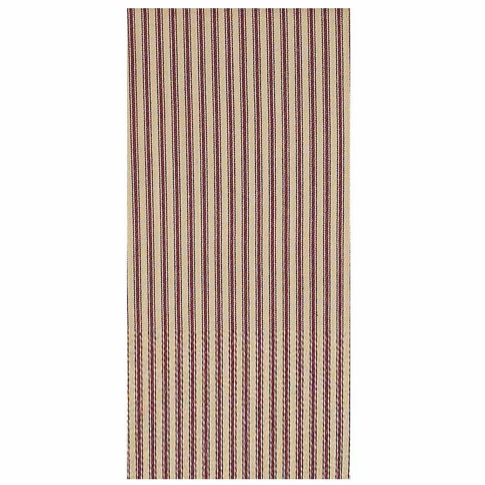 Barn Red-Nutmeg York Ticking Towel - Set of Six - Home Collections by Raghu