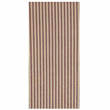 Barn Red-Nutmeg York Ticking Towel - Set of Six - Home Collections by Raghu