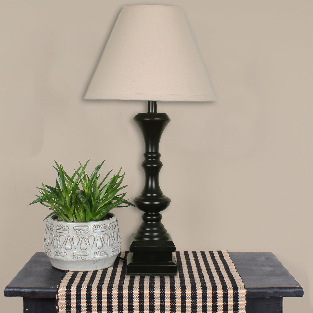 Covington Black Metal Table Lamp   - Home Collections by Raghu