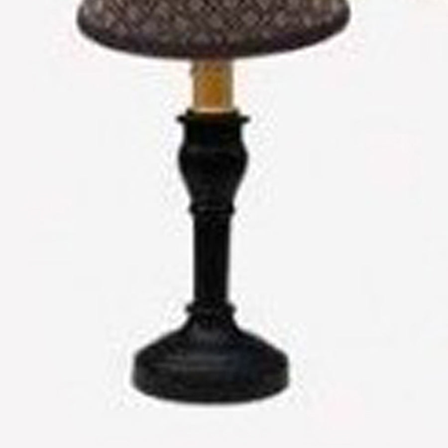 Black Wellington Spindle Accent Lamp - Home Collections by Raghu