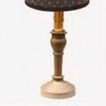 Black Wellington Spindle Accent Lamp - Home Collections by Raghu