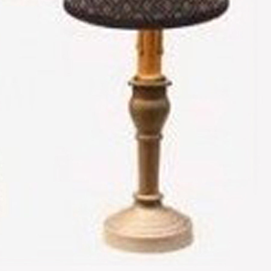 Black Wellington Spindle Accent Lamp - Home Collections by Raghu