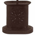 Black Stars Punched Tin Accent Lamp - Home Collections by Raghu
