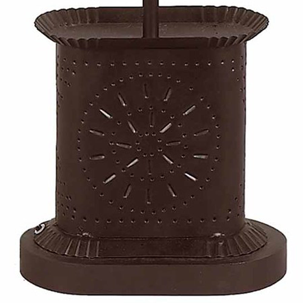 Black Stars Punched Tin Accent Lamp - Home Collections by Raghu