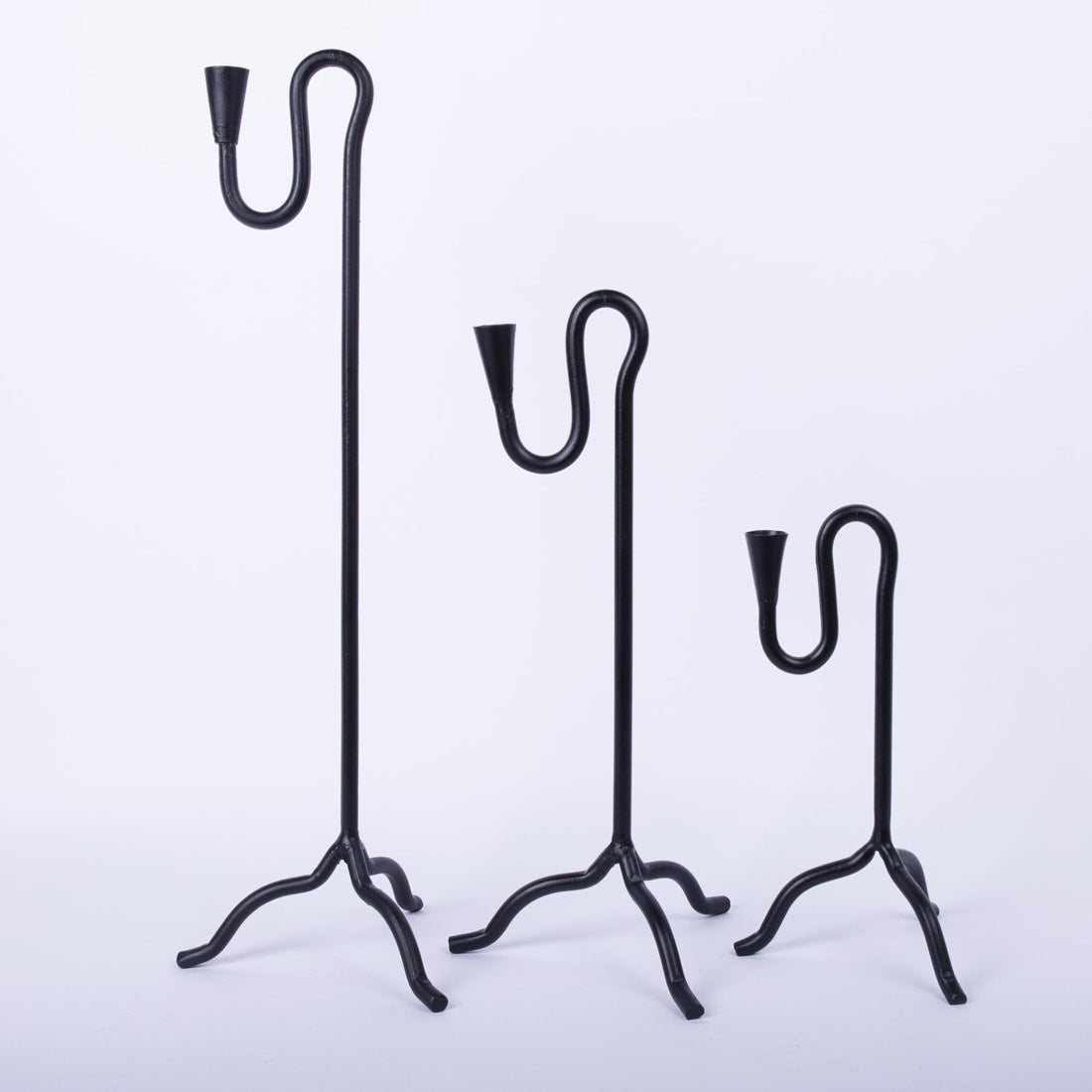 Taper Candle Holders Set of 3 - 12 In,18 In,24 In - Home Collections by Raghu