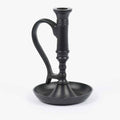 Black Williamsburg Candle Holder Metal - Home Collections by Raghu