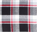 Winter Plaid Black, Red, Cream napkin  - Home Collections by Raghu