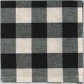 Black-Buttermilk Buffalo Check Napkin - Set of Six - Home Collections by Raghu