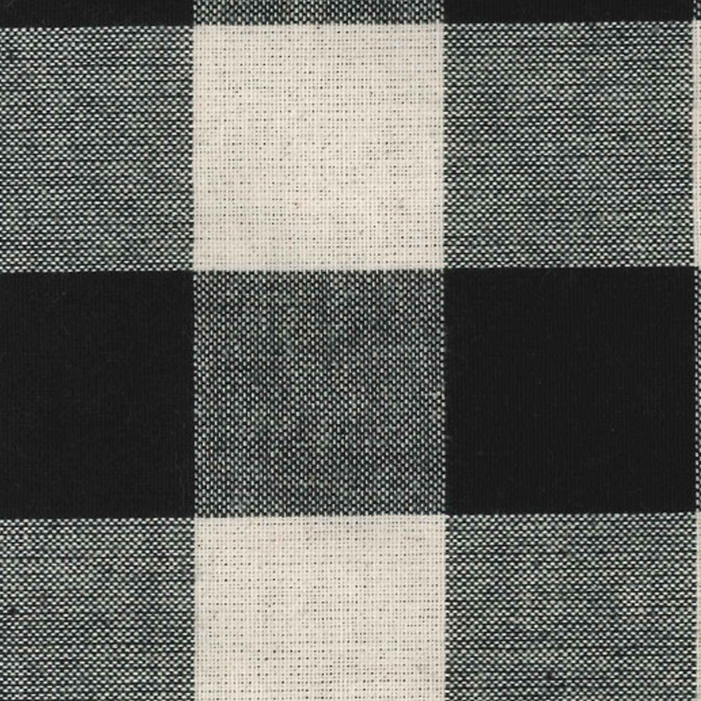 Black-Buttermilk Buffalo Check Napkin - Set of Six - Home Collections by Raghu