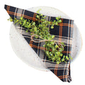 Primitive Fall Plaid Napkin - Home Collections by Raghu