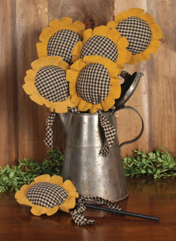 Sunflower Sticks Pack of 6 Ornament - Home Collections by Raghu