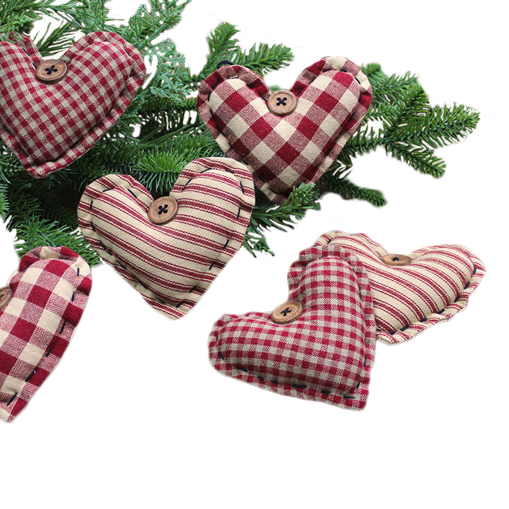 Heart Ornaments - set of 6 Ornament - Home Collections by Raghu