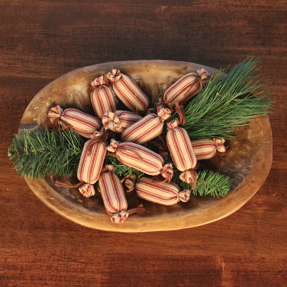 Peppermint Candy Fills - set of 12 Ornament - Home Collections by Raghu