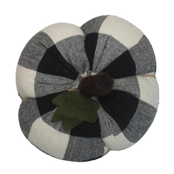 F Buffalo Check Black Pumpkin  4 Inx3 In - Home Collections by Raghu