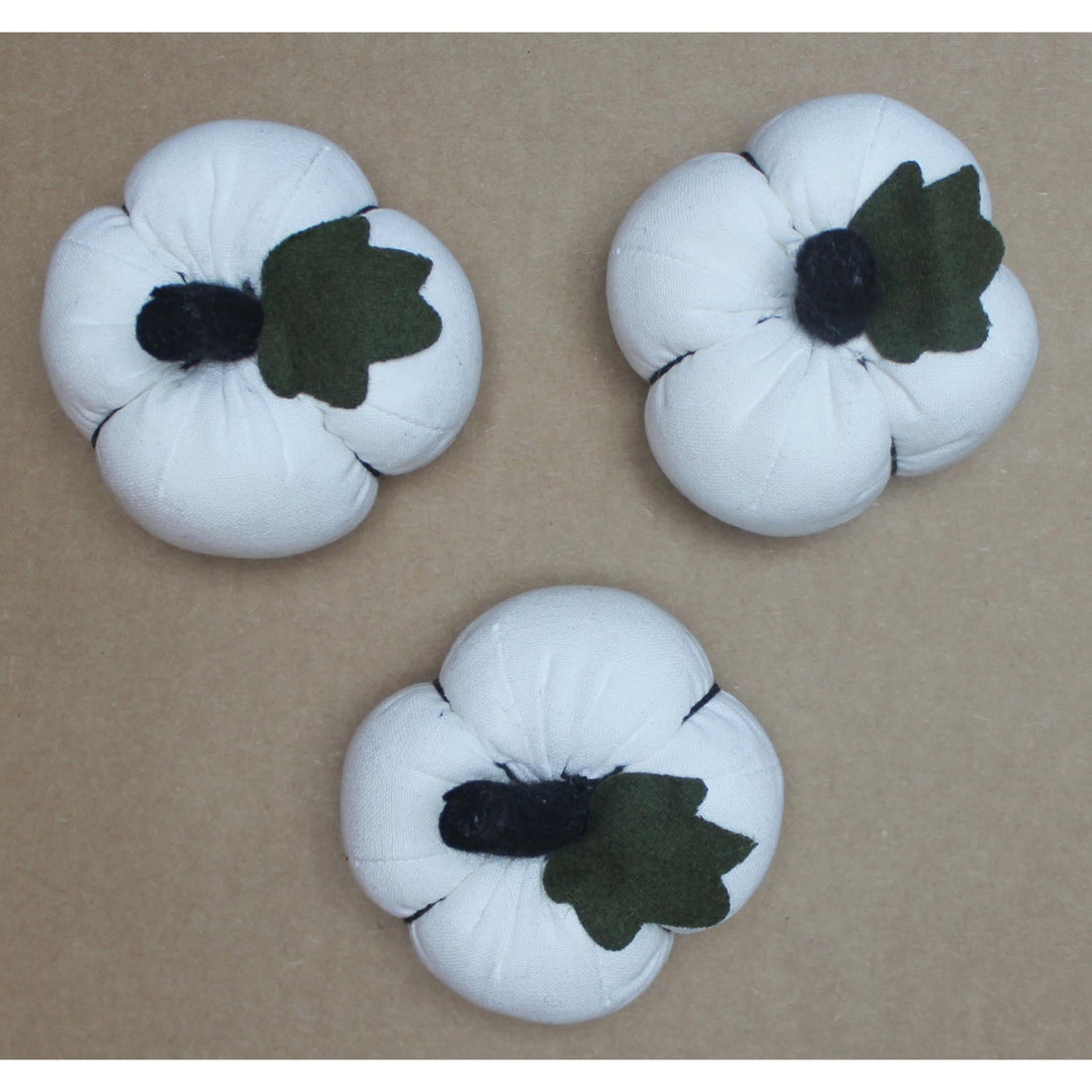 F White Mini Pumpkins set of 3 - Home Collections by Raghu