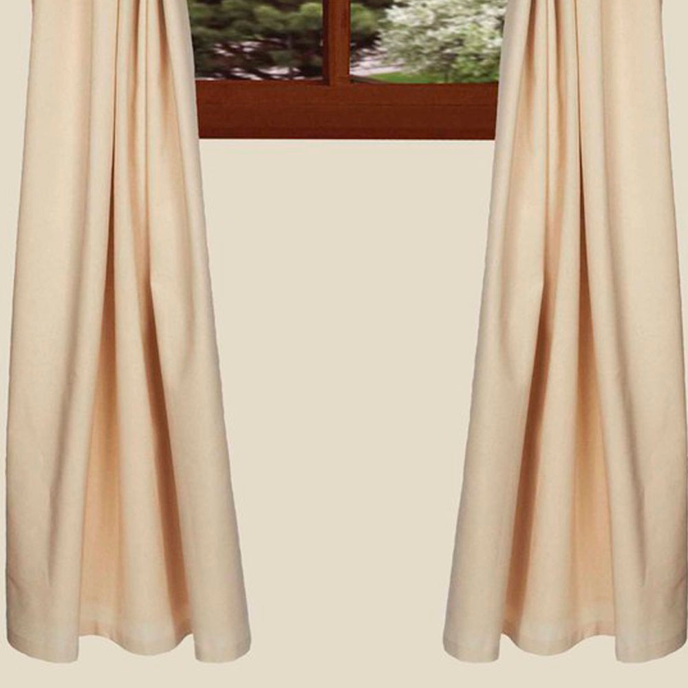 Cream Osenburg 63" Panels - Lined - Home Collections by Raghu