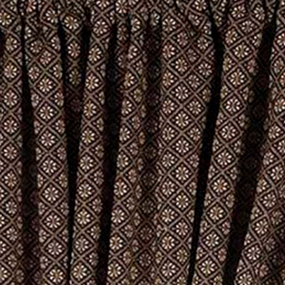 Black Nutmeg Kingston Jacquard 63" Panels Lined - Home Collections by Raghu