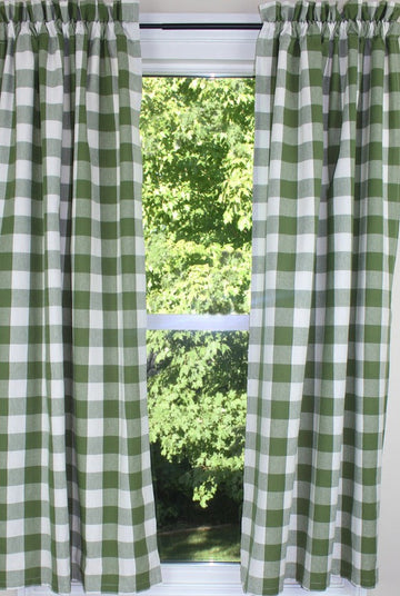 Buffalo Check Sage Sage Panels  - Home Collections by Raghu
