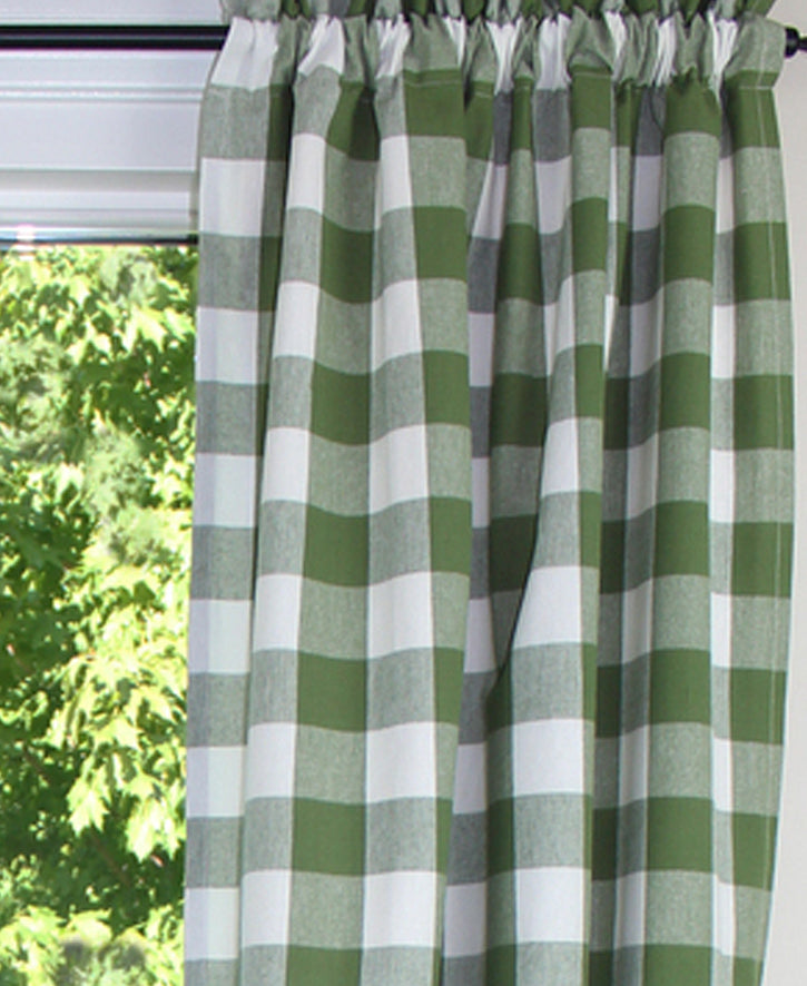 Buffalo Check Sage Sage Panels  - Home Collections by Raghu