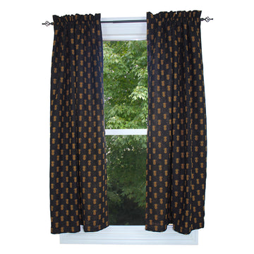 Pineapple Town Black Panels - Home Collections by Raghu