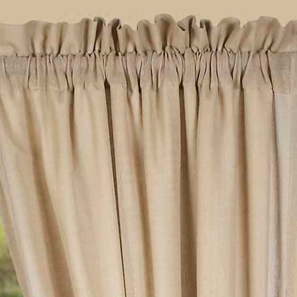 Oat Heirloom Oat Drapery 86" Panels Unlined - Home Collections by Raghu