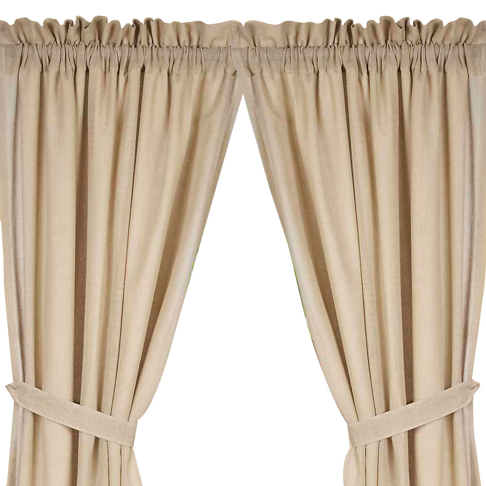 Oat Heirloom Oat Drapery 86" Panels Unlined - Home Collections by Raghu
