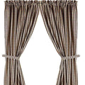 Black Nutmeg Heritage House Check Black Drapery 86