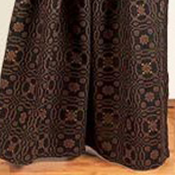 Black Mustard Lover?�?????’??ƒ?§??S Knot Jacquard Drapery 86" Panels Lined - Home Collections by Raghu