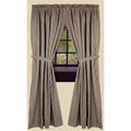 Black-Nutmeg York Ticking Drapery 86
