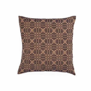 Black-Tan Marshfield Jacquard Pillow Cover - Home Collections by Raghu