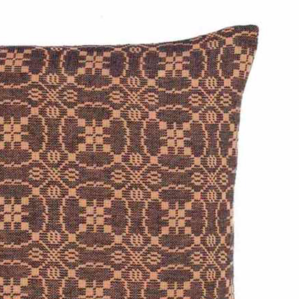 Black Tan Marshfield Jacquard Pillow Cover - Home Collections by Raghu