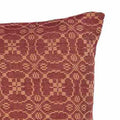 Barn Red Tan Marshfield Jacquard Pillow Cover - Home Collections by Raghu