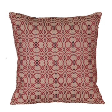 Kendall Jacquard Red Pillow Cover 18 In - Home Collections by Raghu