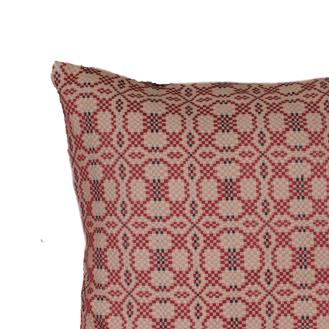 Kendall Jacquard Red Pillow Cover 18 In - Home Collections by Raghu