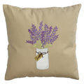 Lavender Mason Jar Pillow 14 In - Home Collections by Raghu