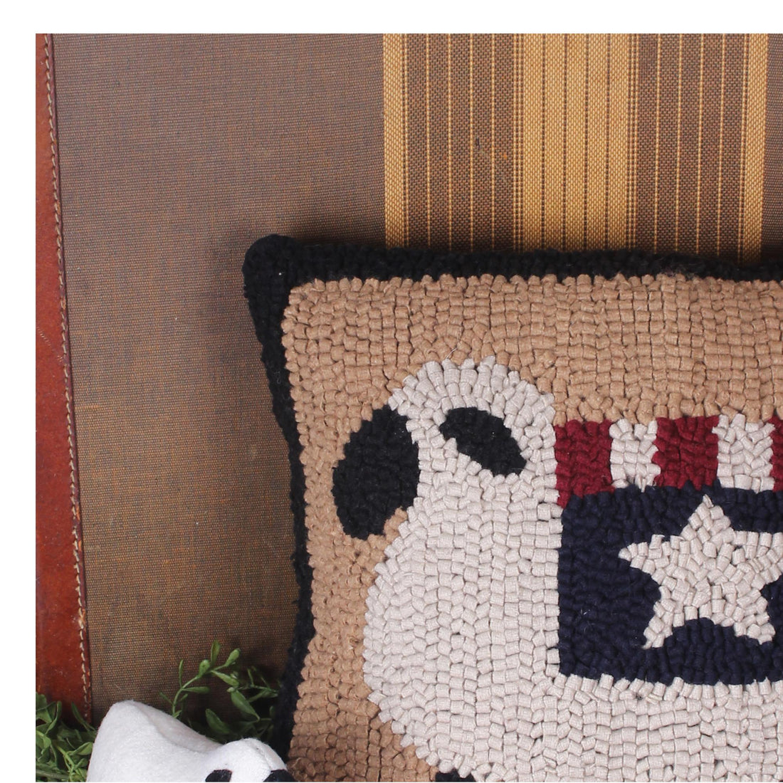 Liberty Sheep Hooked Pillow - Home Collections by Raghu