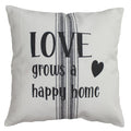 Love Grain Sack 14 Inx14 In Pillow - Home Collections by Raghu
