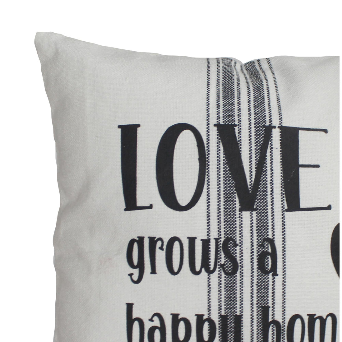 Love Grain Sack 14 Inx14 In Pillow - Home Collections by Raghu