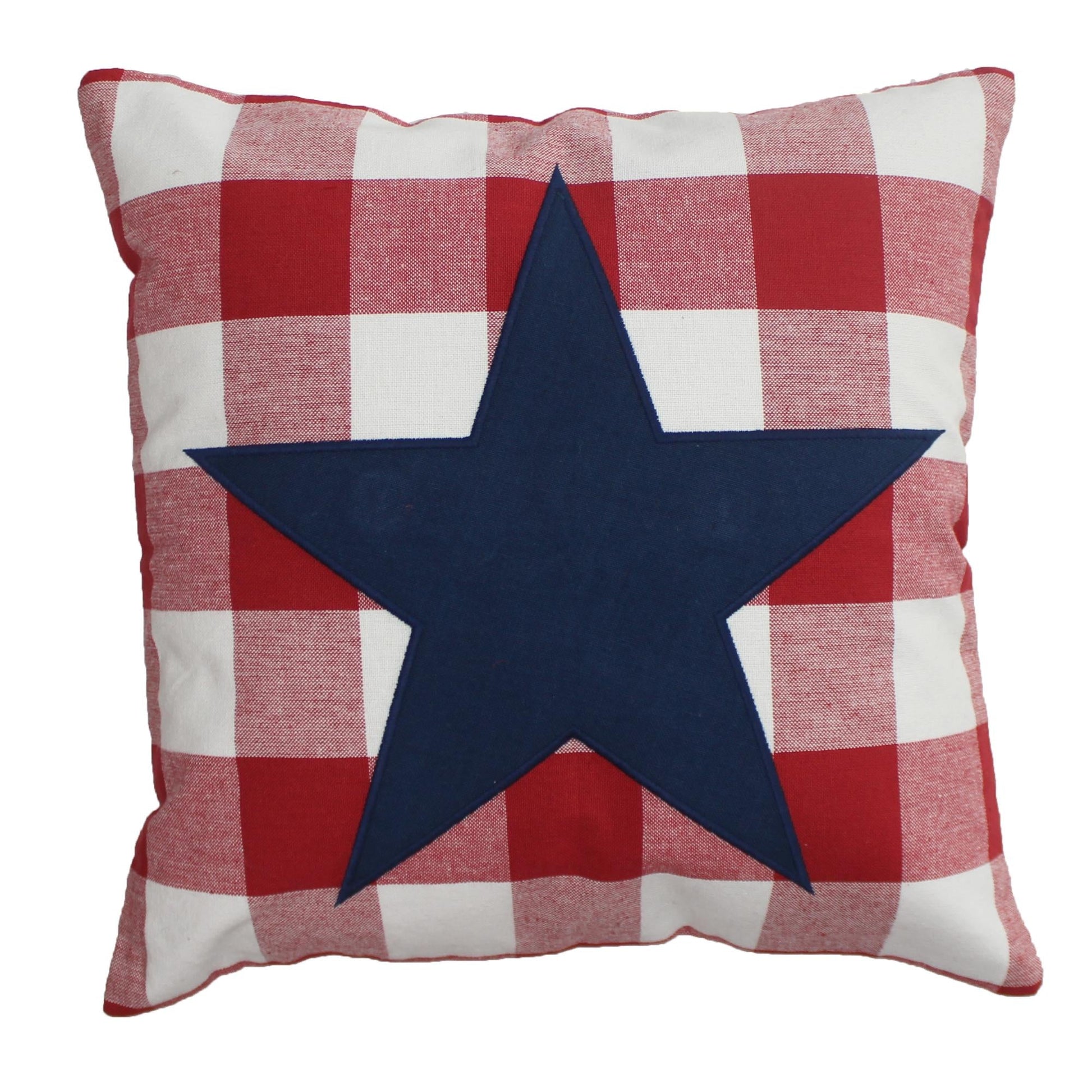 Americana Star Pillow 14 In - Home Collections by Raghu