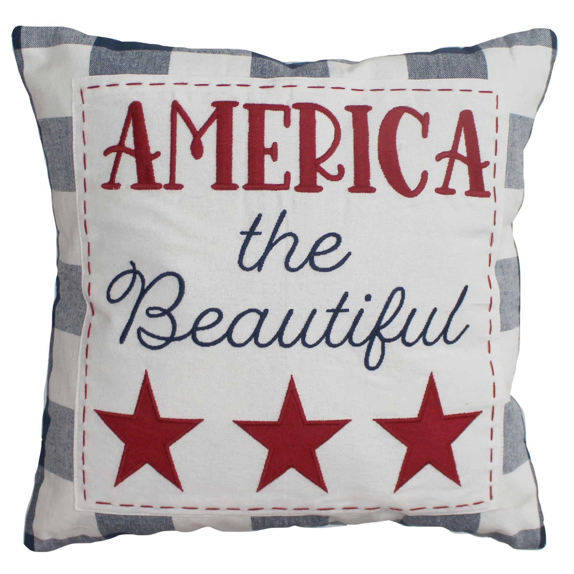 America the beautiful Pillow 14’??‹¨«x14’??‹¨« - Home Collections by Raghu