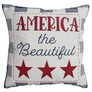 America the beautiful Pillow 14’??‹¨«x14’??‹¨« - Home Collections by Raghu
