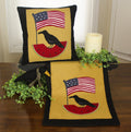 Americana  Black Pillow  - Home Collections by Raghu