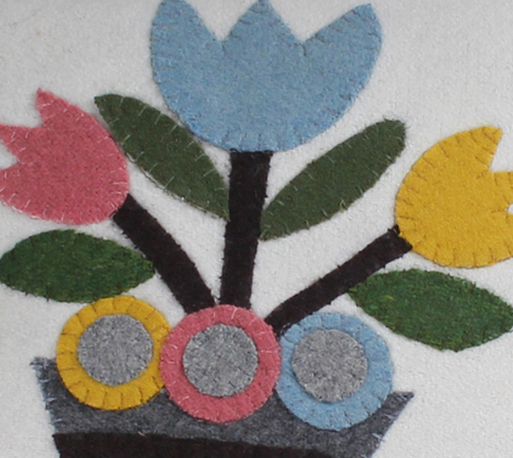 Tulip Cream Pillow  - Home Collections by Raghu