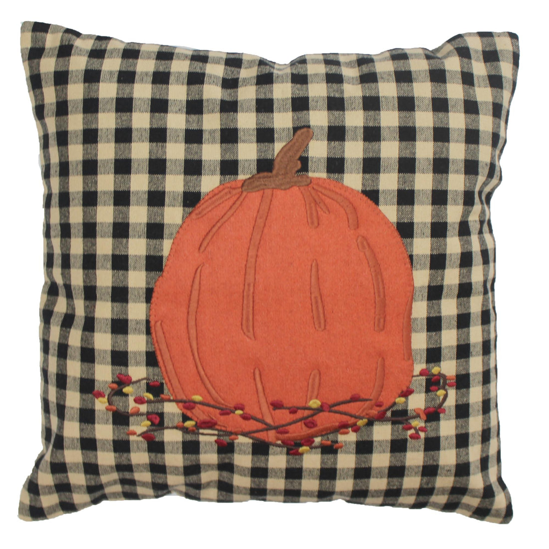 F Pumpkin & Bittersweet Pillow 14x14 - Home Collections by Raghu