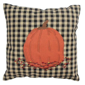 F Pumpkin & Bittersweet Pillow 14x14 - Home Collections by Raghu