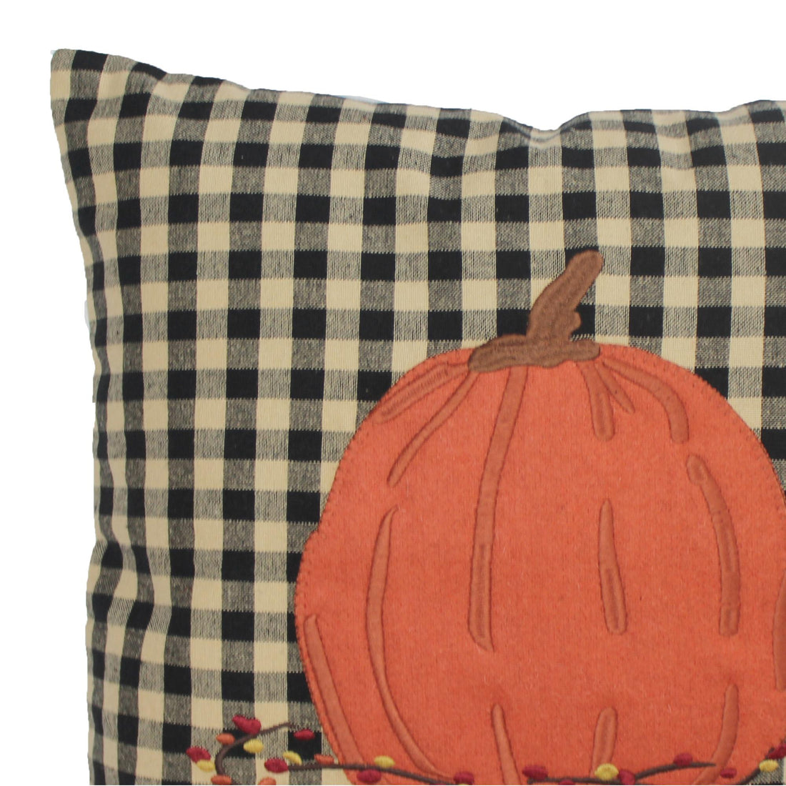 F Pumpkin & Bittersweet Pillow 14x14 - Home Collections by Raghu