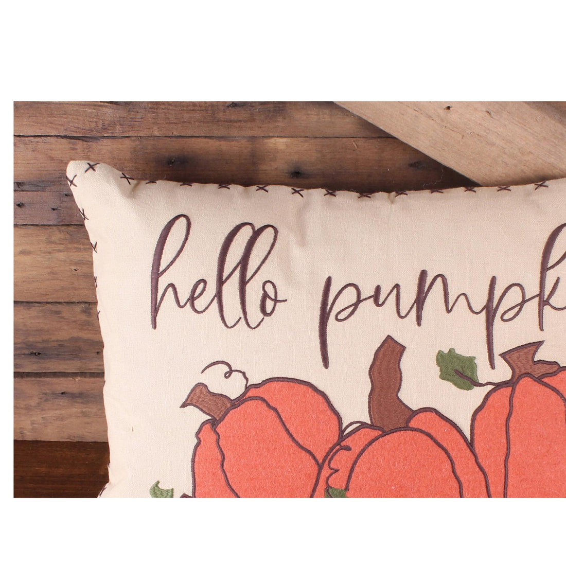 F hello pumpkin pillow 14 Inx20 In - Home Collections by Raghu