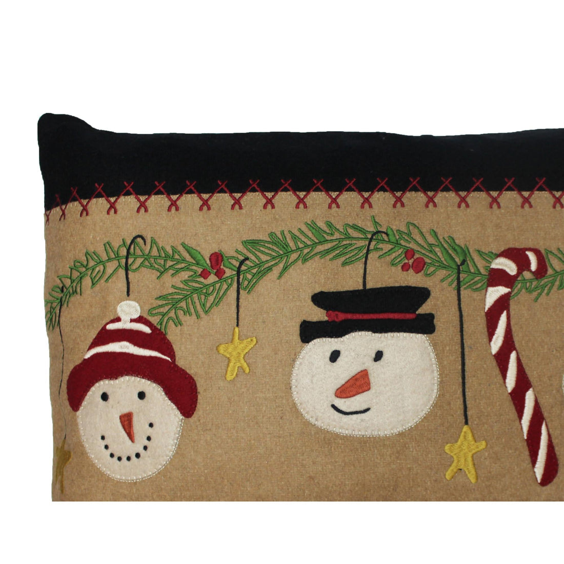 C Snowmen Fun Pillow 14 Inx20 In - Home Collections by Raghu