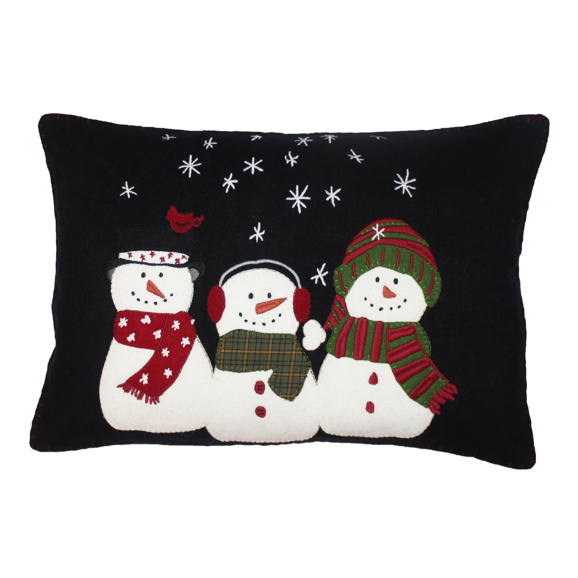 C Snow Friends Pillow 14 Inx20 In - Home Collections by Raghu